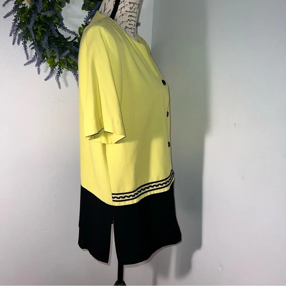 Sheri Martin, 10, Vintage, embroidered, drop waist, padded, side vent tunic - Picture 2 of 6